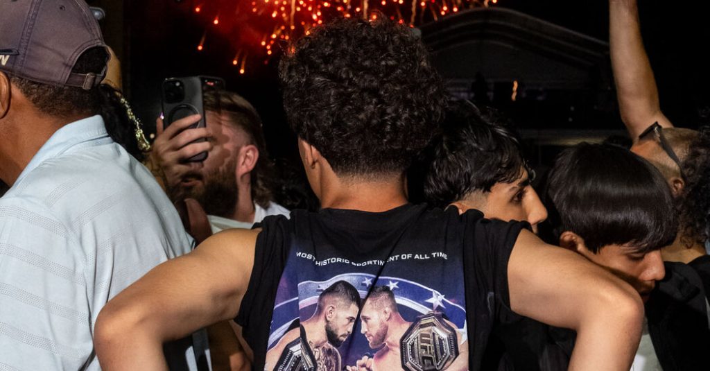 What Young Men Thought of Trump’s U.F.C. Fight